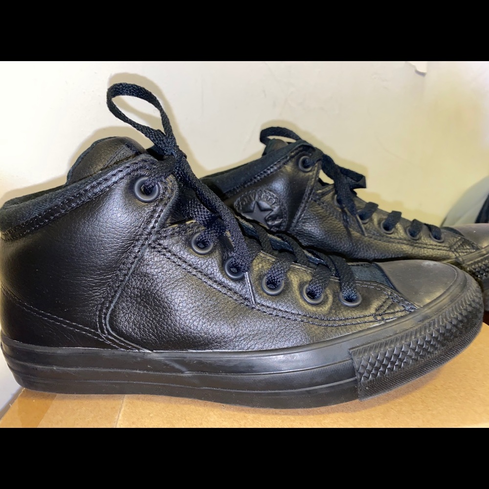 Converse Black Leather Chuck Taylor